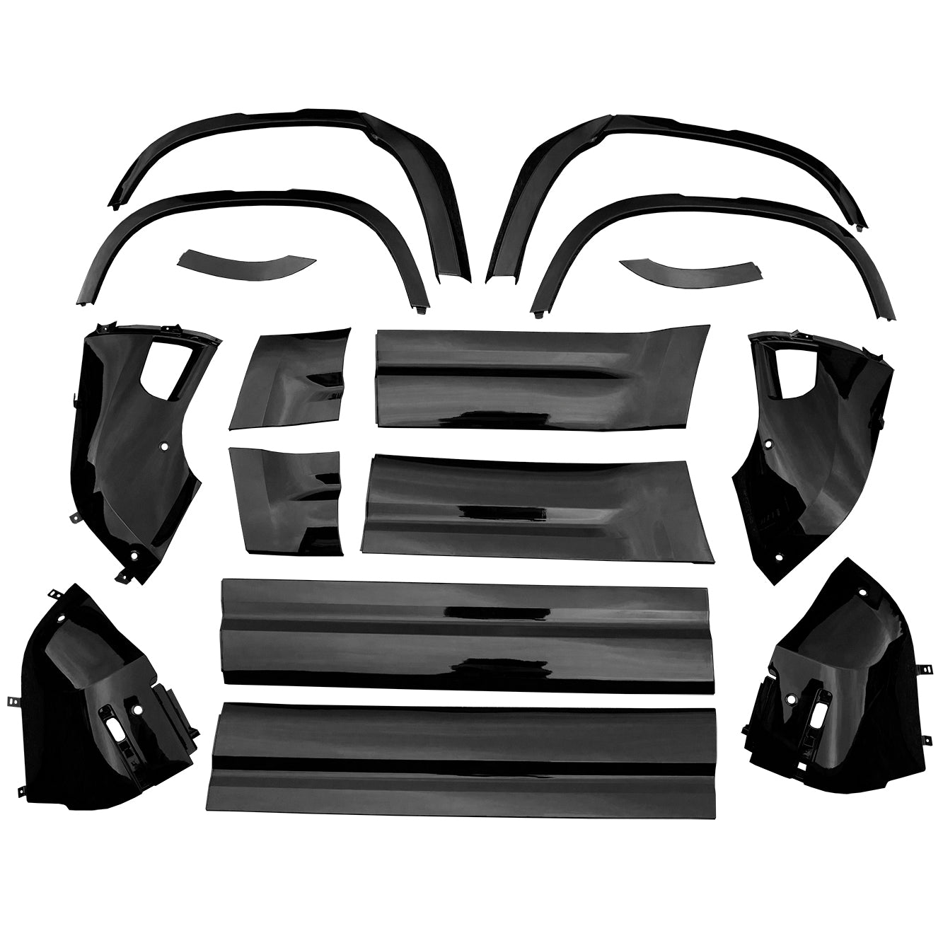 Land Rover Defender 110 007 Gloss Black Styling Kit