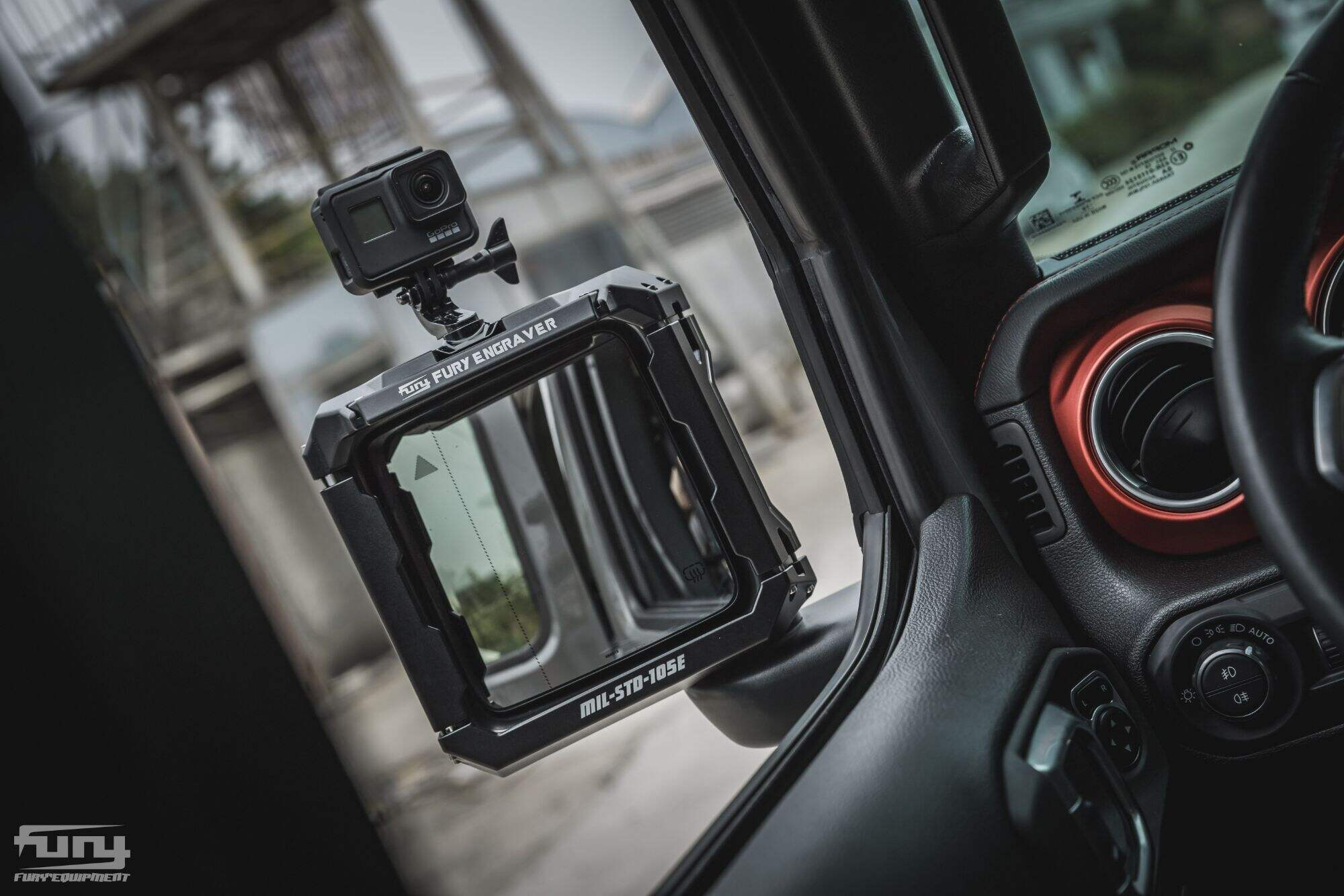 Fury MULTIFUNCTIONAL REARVIEW MIRROR RAIN SHIEL For Jeep wrangler