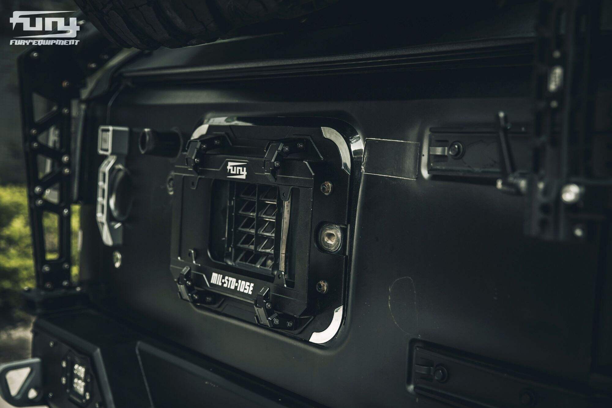 Fury TAIL DOOR LICENSE PLATE FRAME For Jeep wrangler