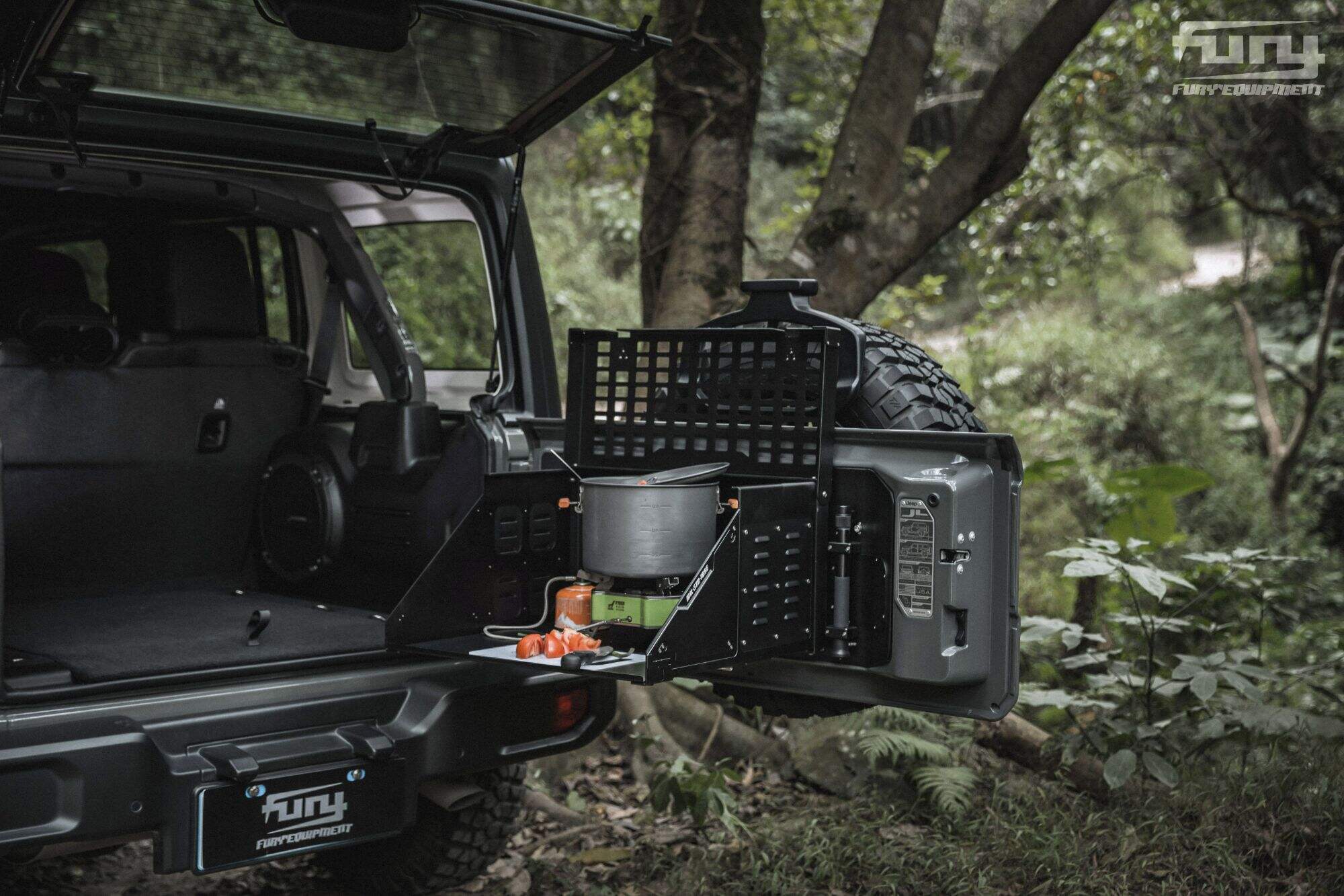Fury Tailgate folding table For Jeep wrangler