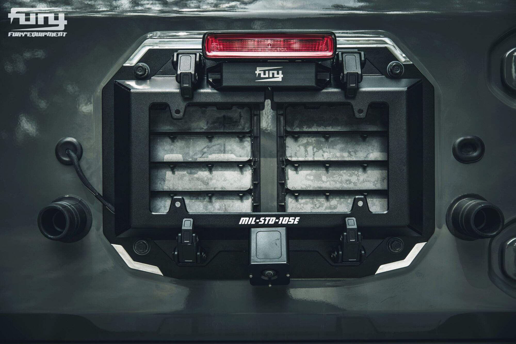 Fury TAIL DOOR LICENSE PLATE FRAME For Jeep wrangler