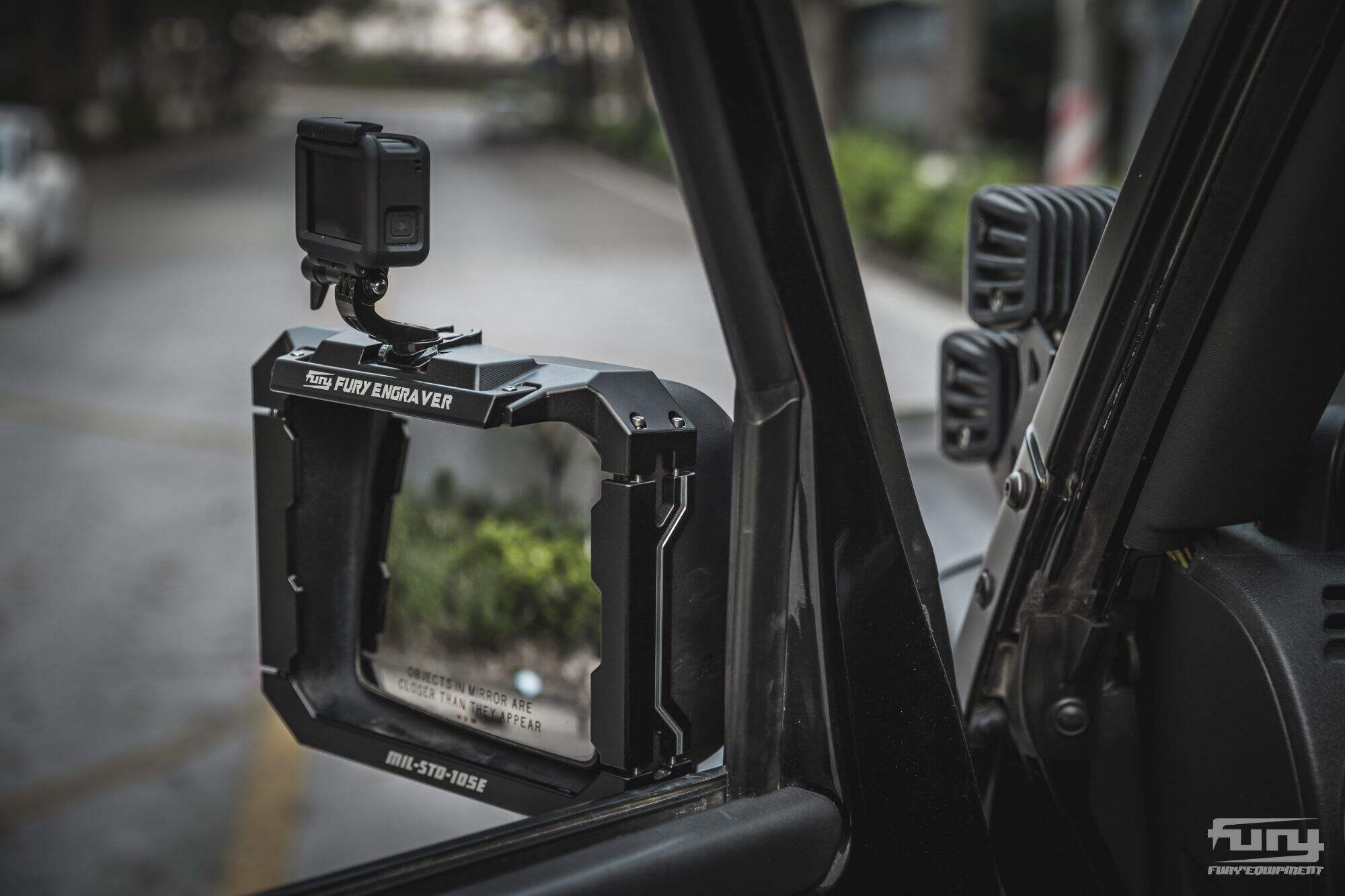 Fury MULTIFUNCTIONAL REARVIEW MIRROR RAIN SHIEL For Jeep wrangler