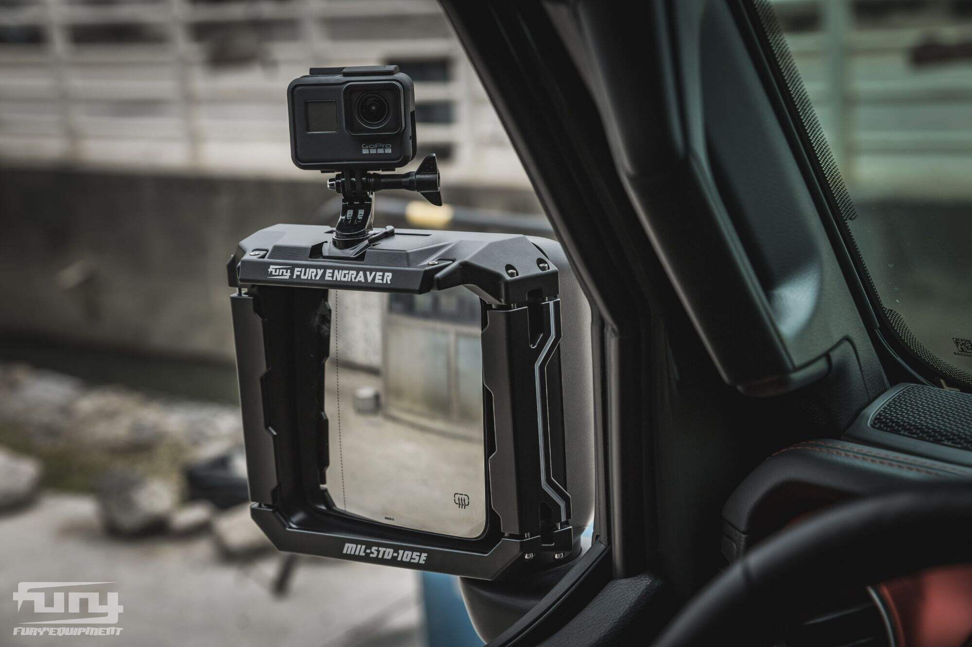 Fury MULTIFUNCTIONAL REARVIEW MIRROR RAIN SHIEL For Jeep wrangler