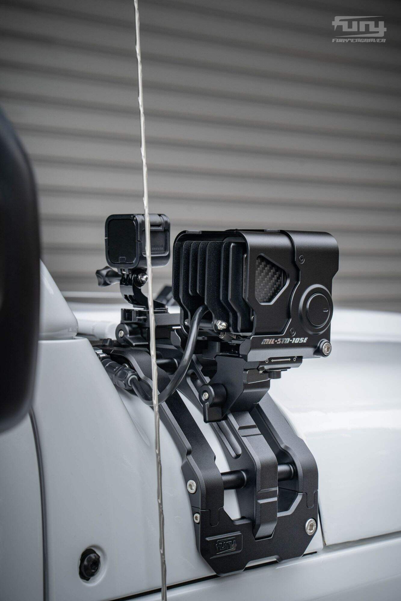 Fury Gravity A-pillar bracket handle integrated lighting system For JEEP WRANGLER