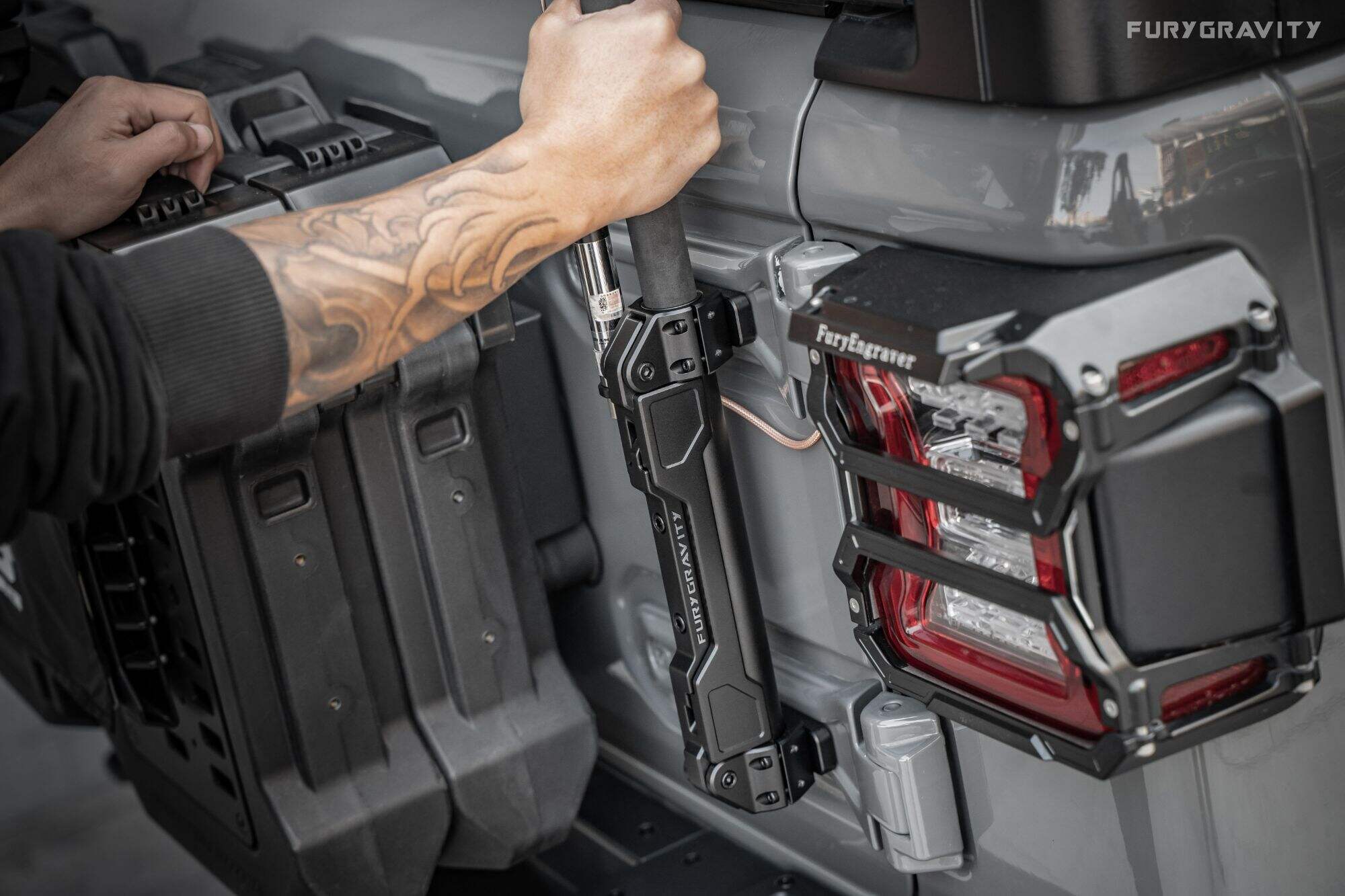 Fury Flagpole holder For Jeep wrangler 277