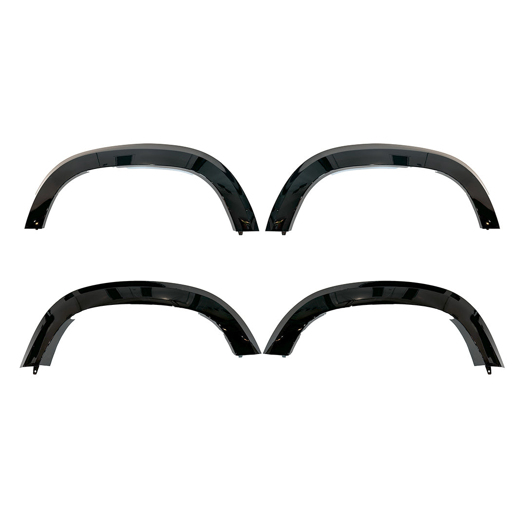 GLOSS BLACK OE STYLE WHEEL ARCHES FITS DEFENDER 90 L663