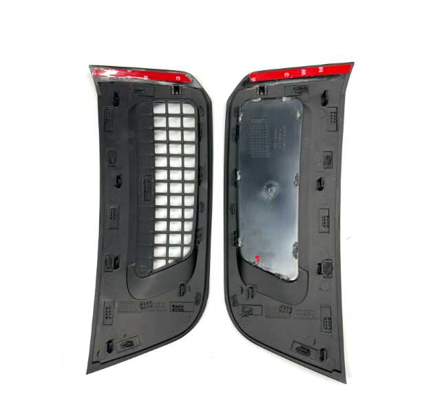 GLOSS BLACK SIDE VENTS FITS LAND ROVER DEFENDER 90, 110 & 130 L663 2020+