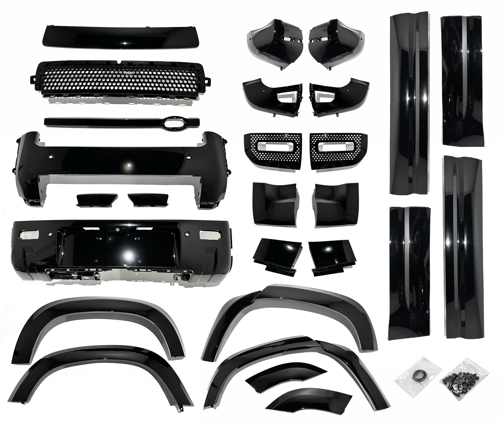 BLACK PACK STYLING KIT UPGRADE FITS LAND ROVER DEFENDER 110 2020+ UPGRADE