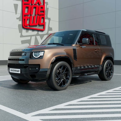 LAND ROVER DEFENDER 90 L663 HAWKE SIDE STEPS RUNNING BOARDS BLACK