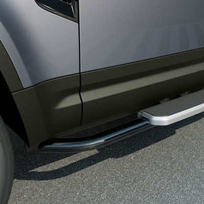 LAND ROVER DEFENDER 90 L663 SIDE STEPS RUNNING BOARDS SILVER
