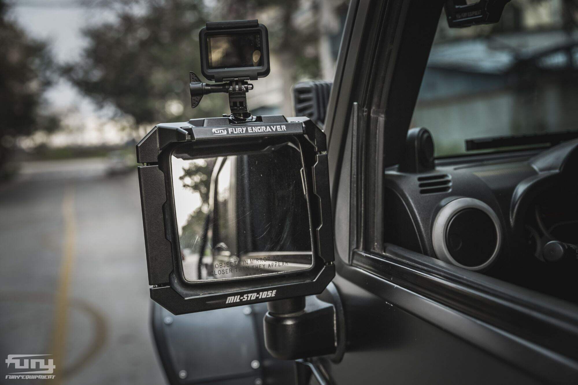 Fury MULTIFUNCTIONAL REARVIEW MIRROR RAIN SHIEL For Jeep wrangler