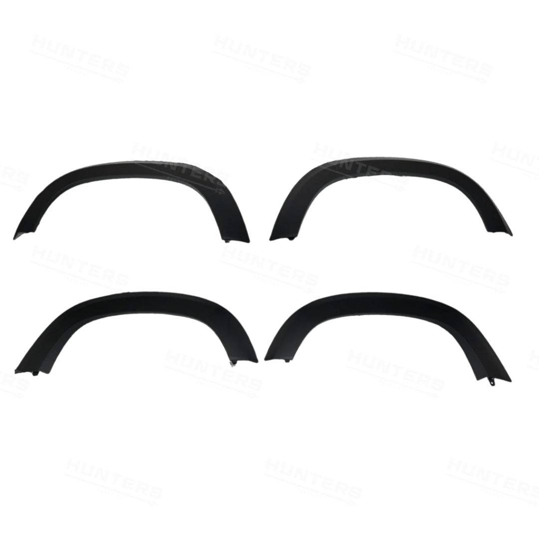 Genuine matt black wide wheel arch components for Defender 90 L663