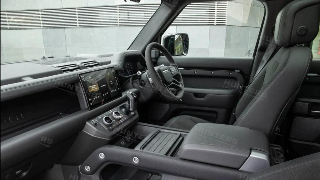 Genuine Defender lower dashboard fascia shown in a fitted cabin