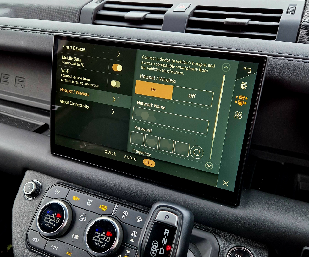 Defender Wi-Fi hotspot activation