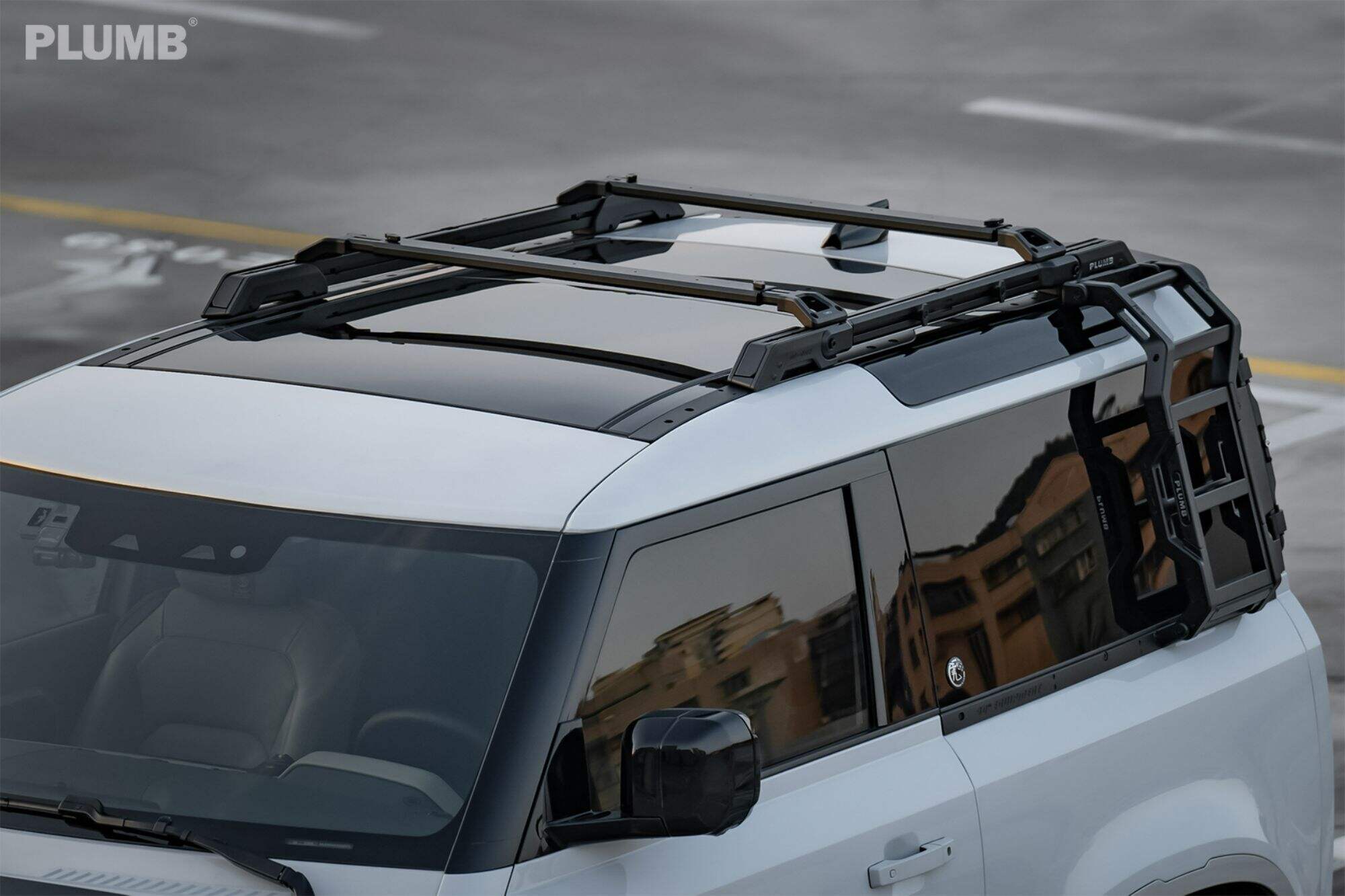 Plumb Aluminum Adjustable  roof rack For Land Rover Defender 90