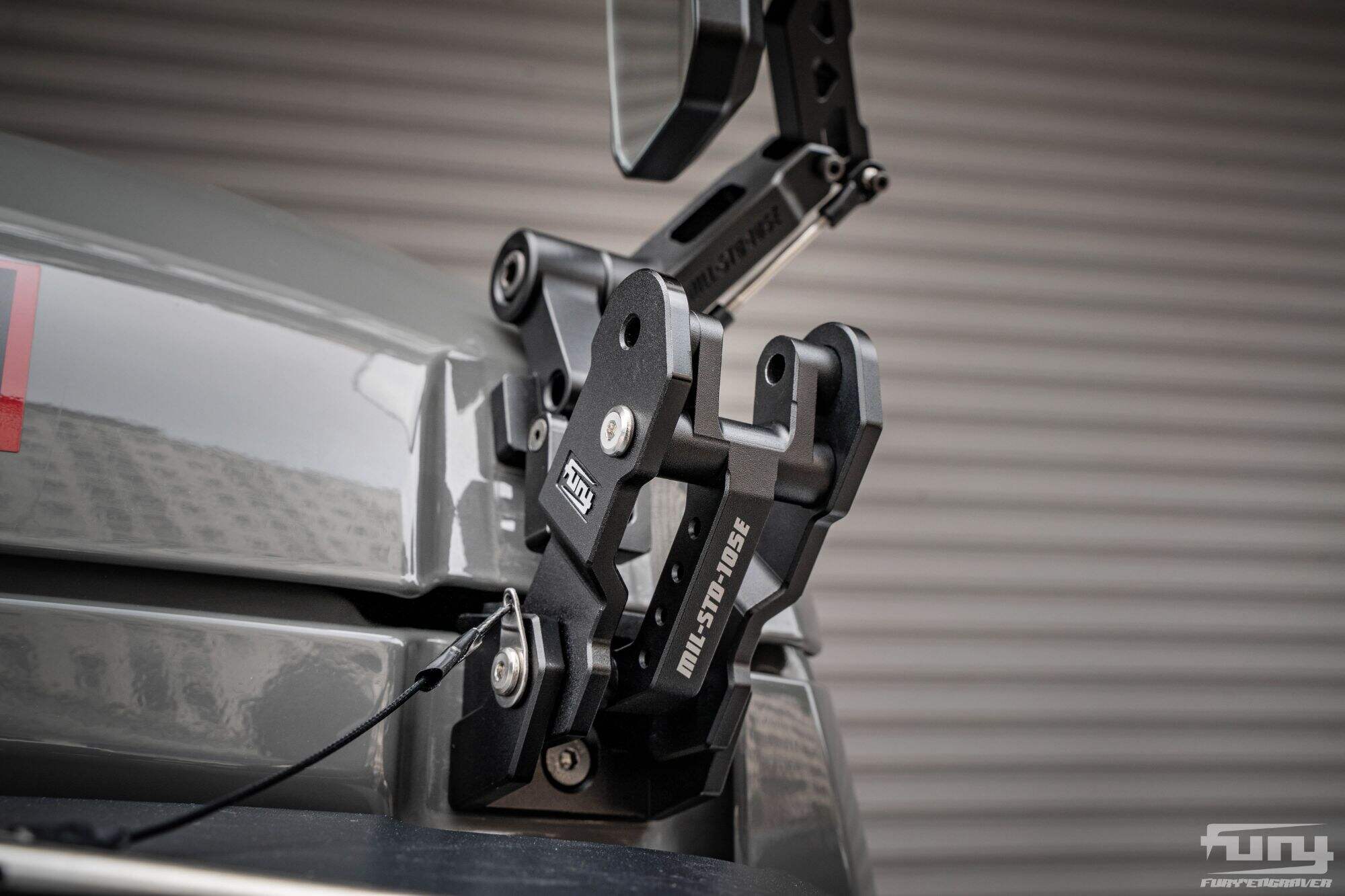 Fury hood lock with mirror For Jeep wrangler