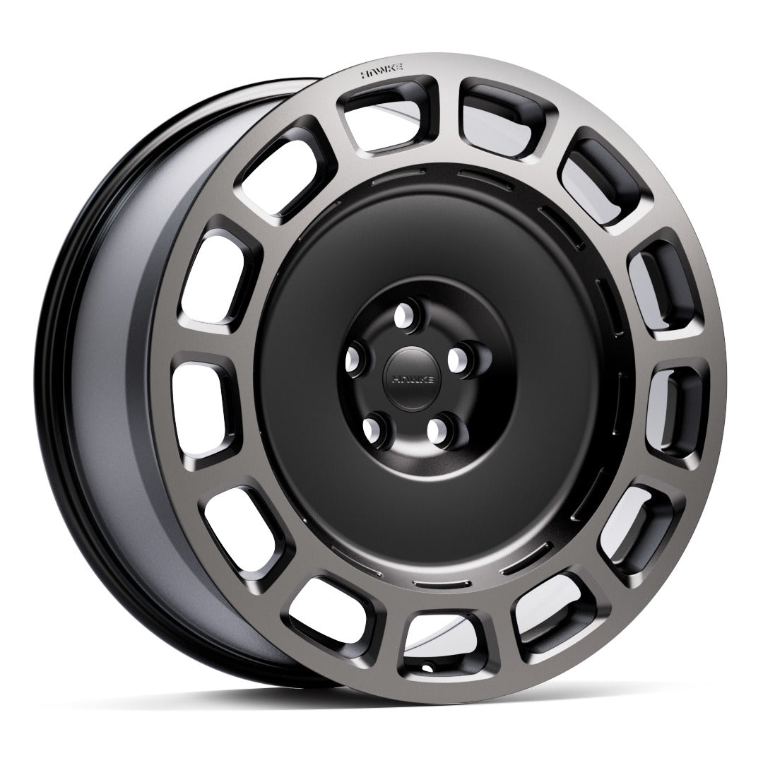 HAWKE Octad 22-inch wheel — Matt Black with Grey