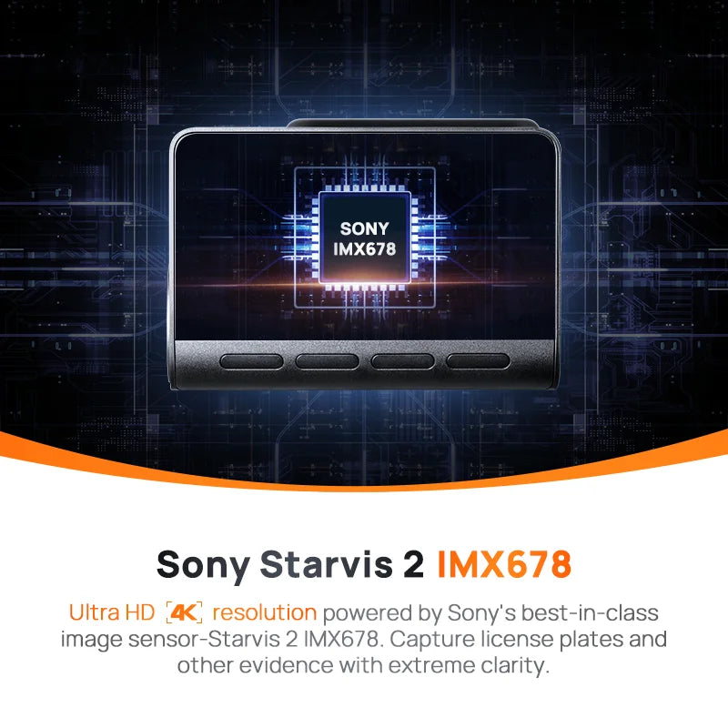 Dash Cam A810 UHD 4K 150FOV GPS ADAS 24H Parking 4G Connectivity Car DVR  4G A810 HDR Dual-Channel Route Tracking