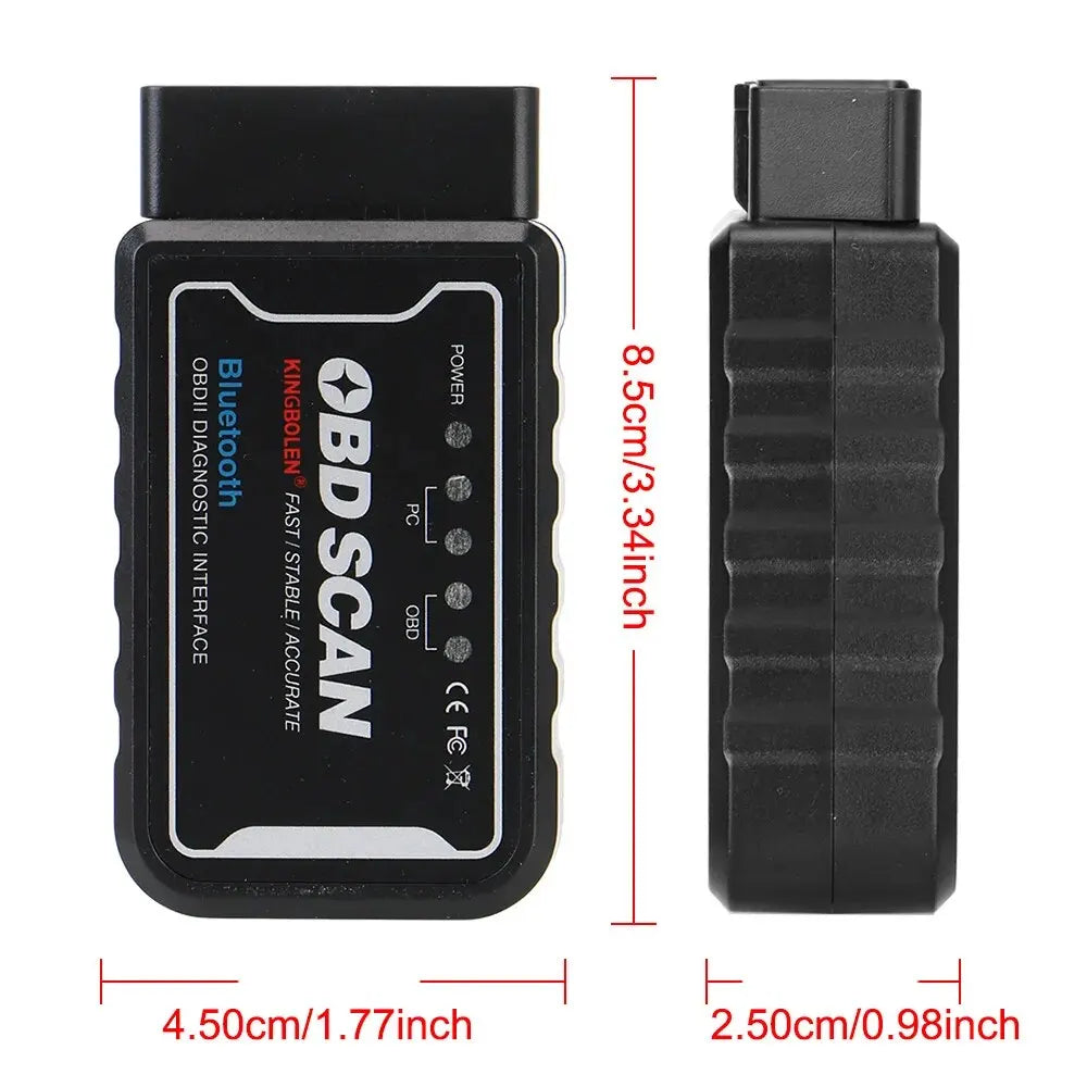 OBDII Scanner Code Reader Car Diagnostic Tool Wifi/Bluetooth ELM 327 V 1.5 ICAR2 OBD SCAN for Android/Ios PIC18F25K80 Chip