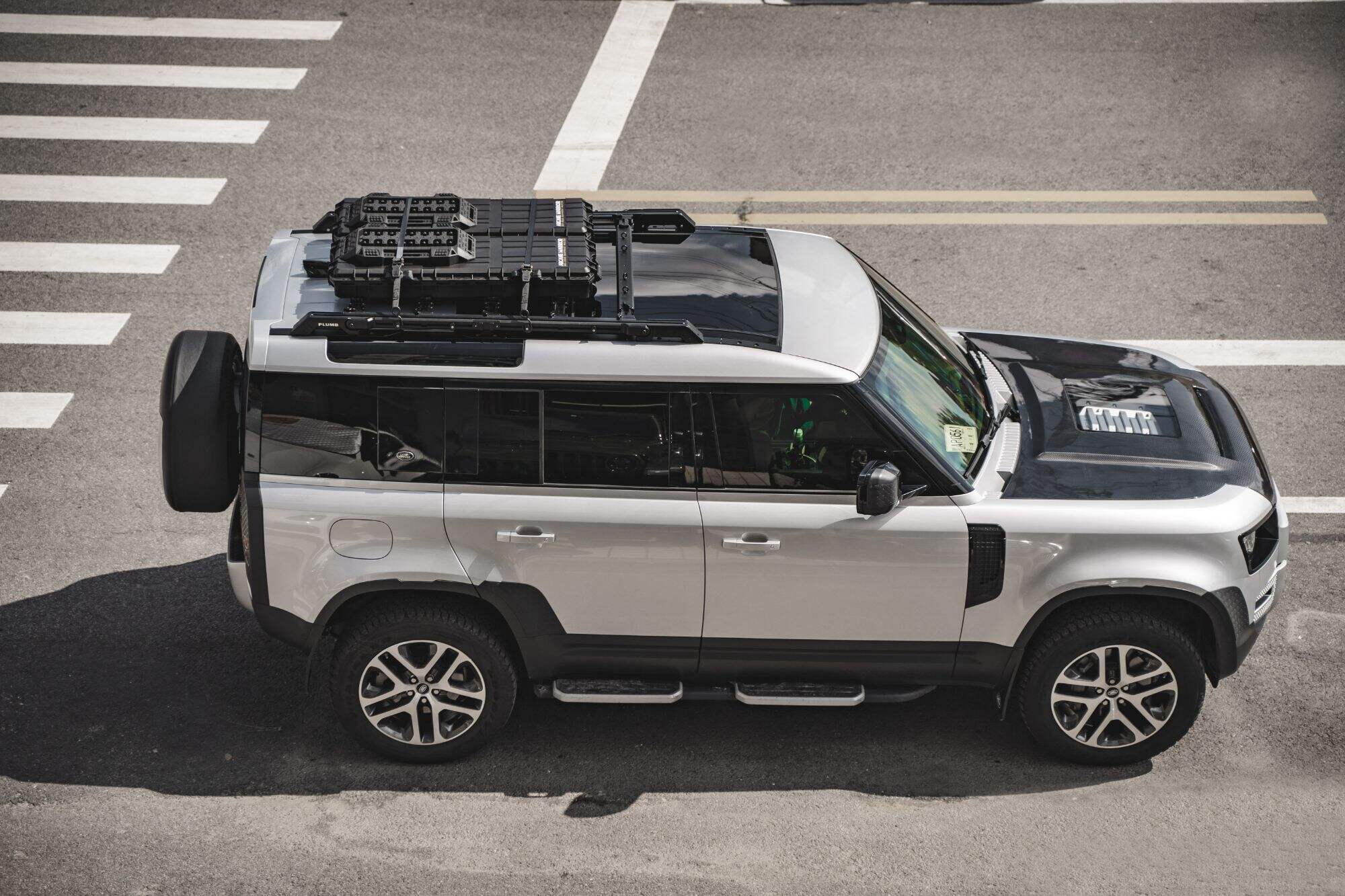 Plumb Aluminum Adjustable  roof rack For Land Rover Defender 110/130