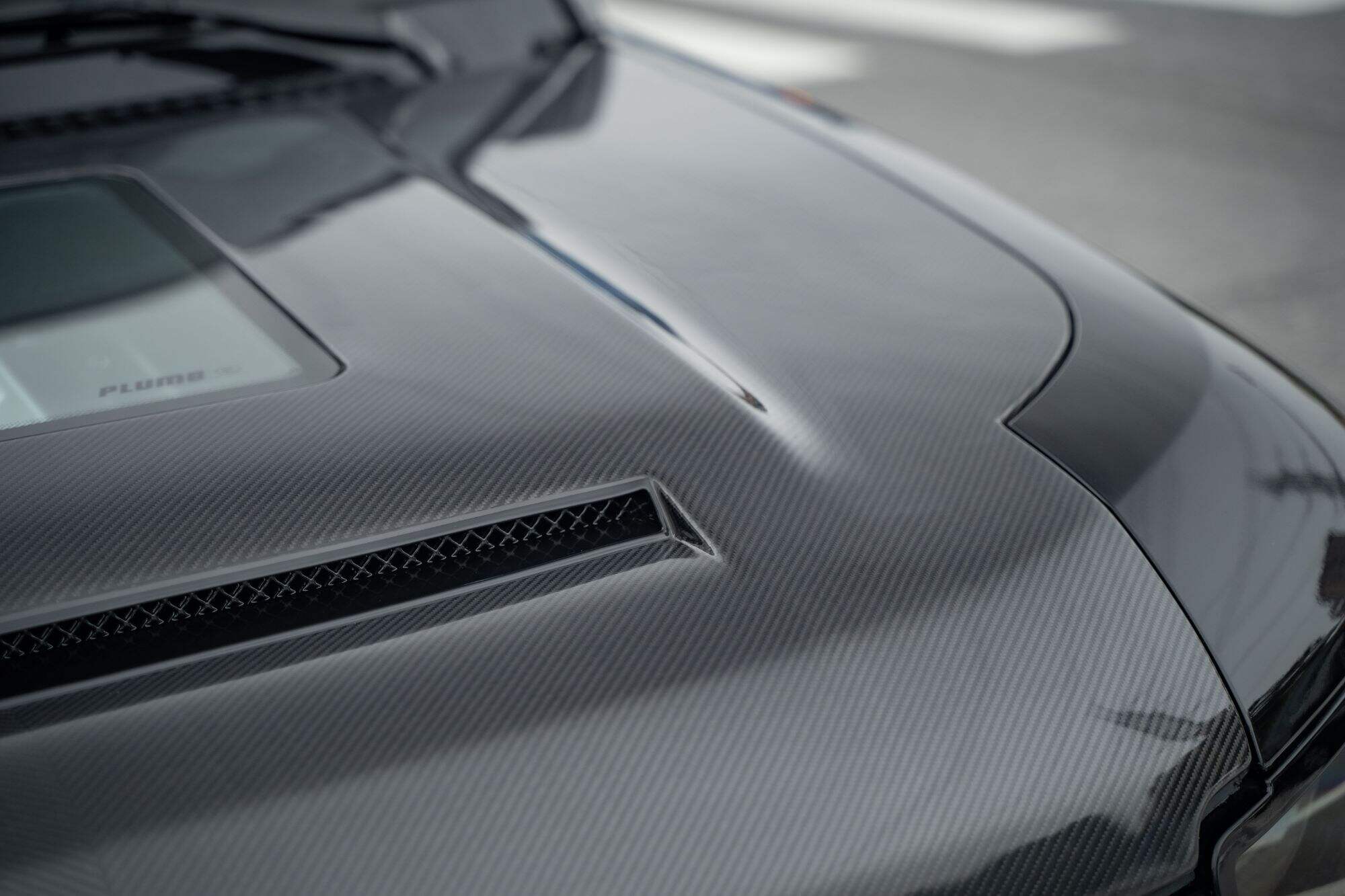 Plumb Dry carbon fibre hood kit alloy V8 bonnet plate For Land Rover Defender 90/110