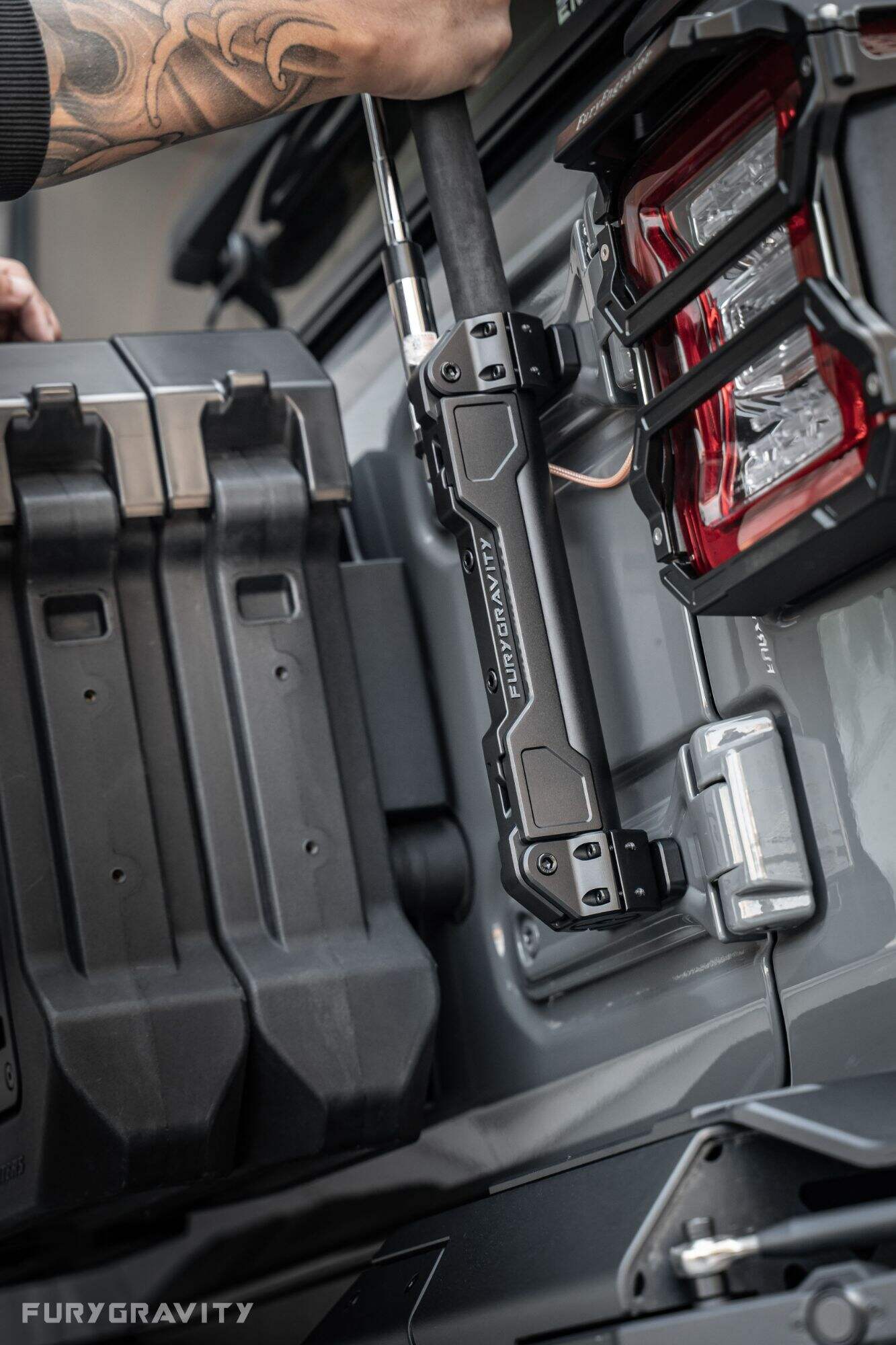 Fury Flagpole holder For Jeep wrangler 277