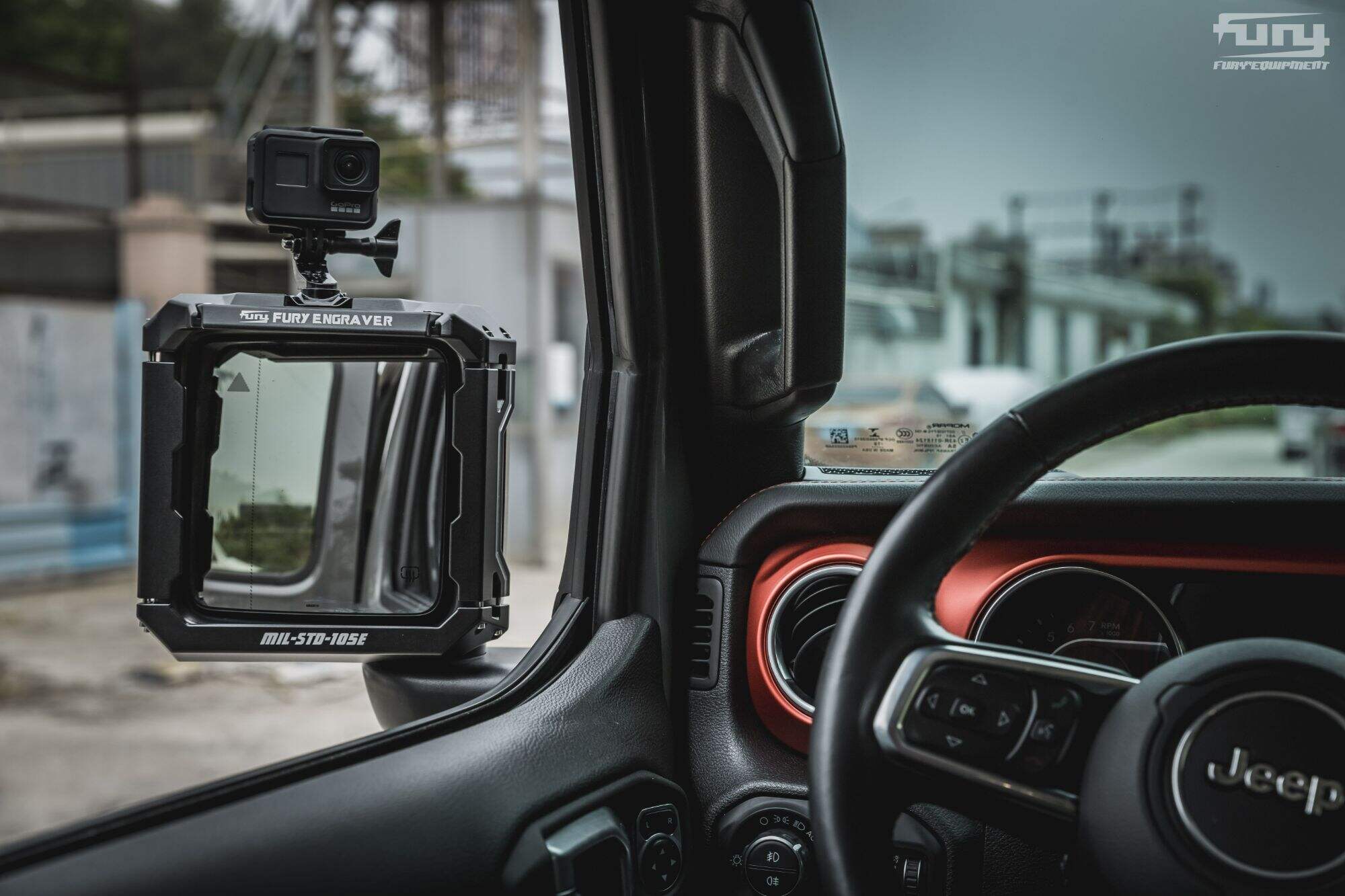 Fury MULTIFUNCTIONAL REARVIEW MIRROR RAIN SHIEL For Jeep wrangler