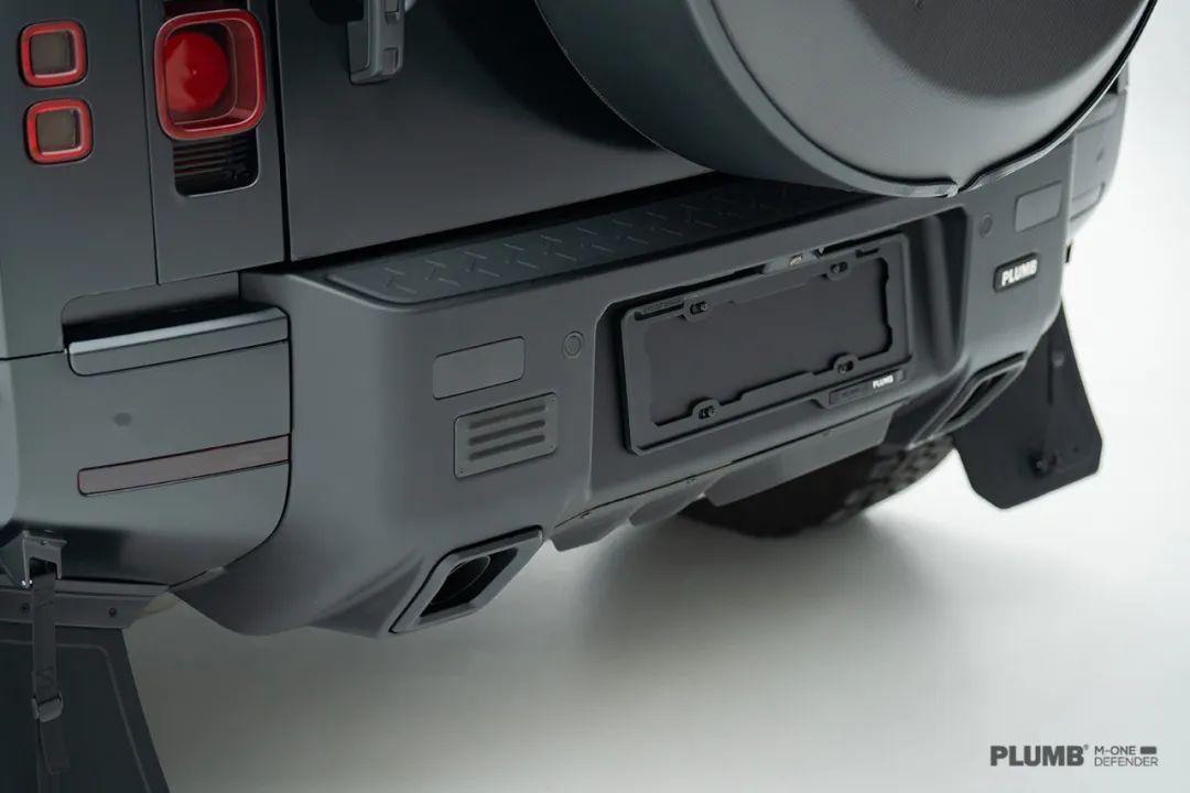 PLUMB M-One rear bumper installed on Defender