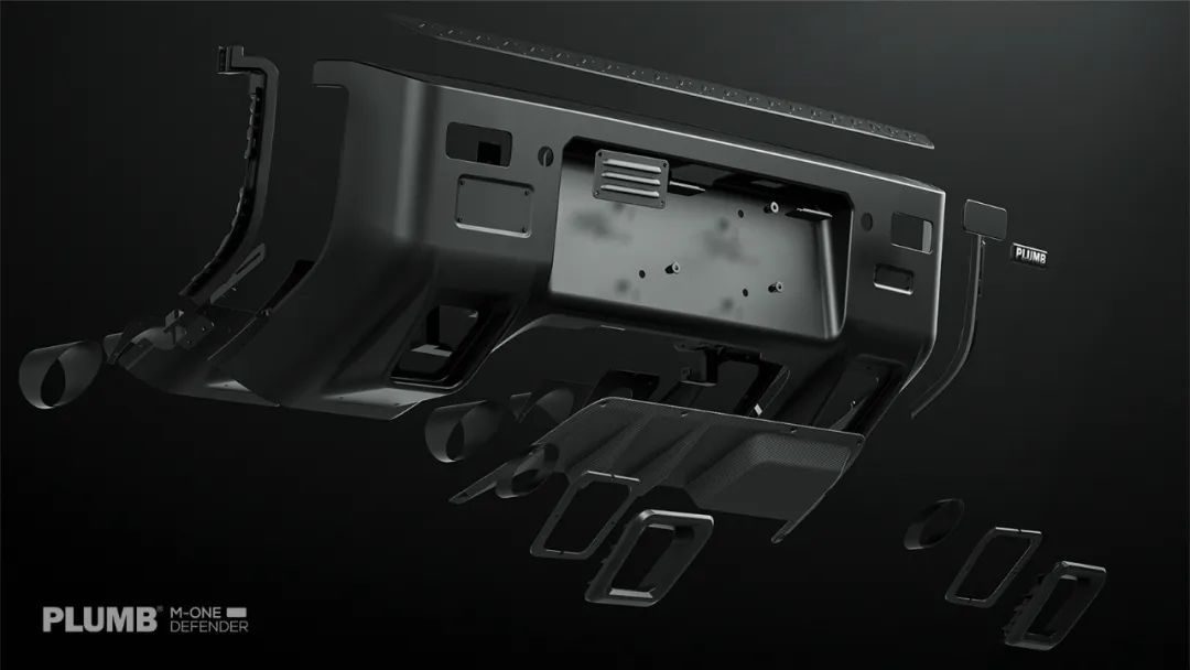 PLUMB M-One Defender 90 110 130 rear bumper