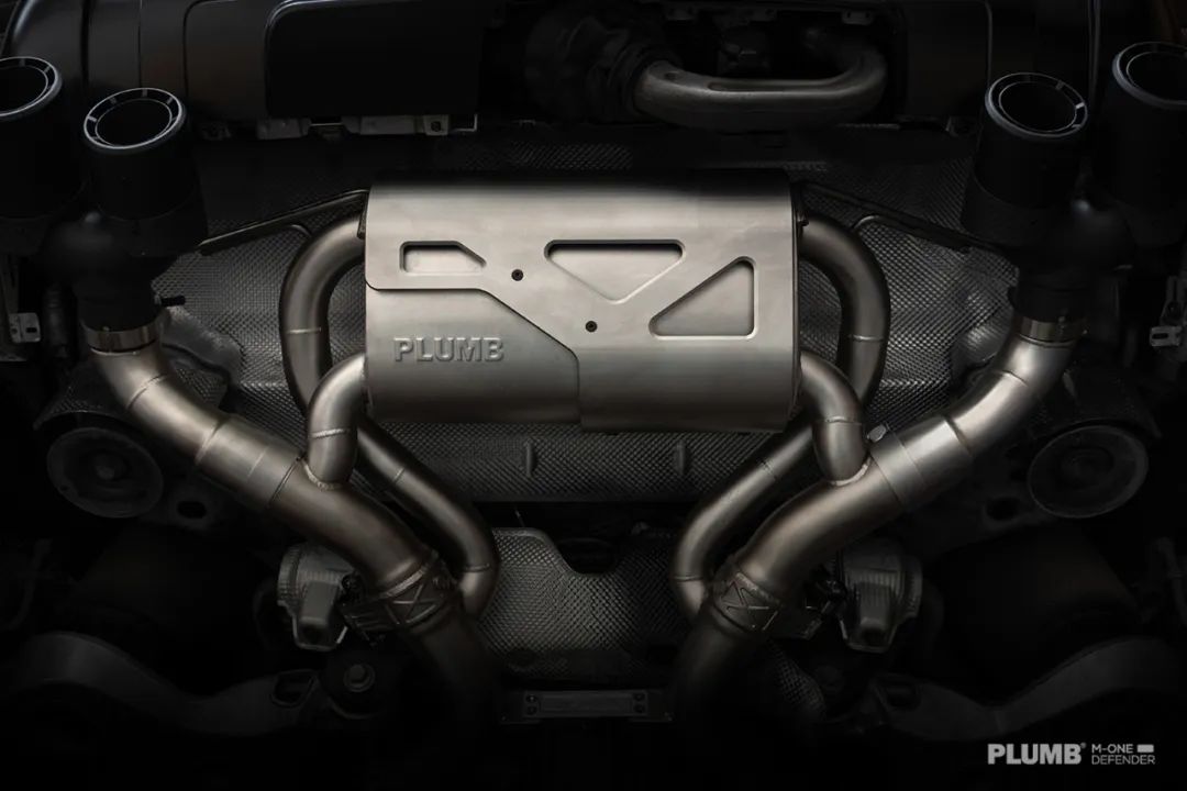 PLUMB M-One Defender 90 110 exhaust upgrade