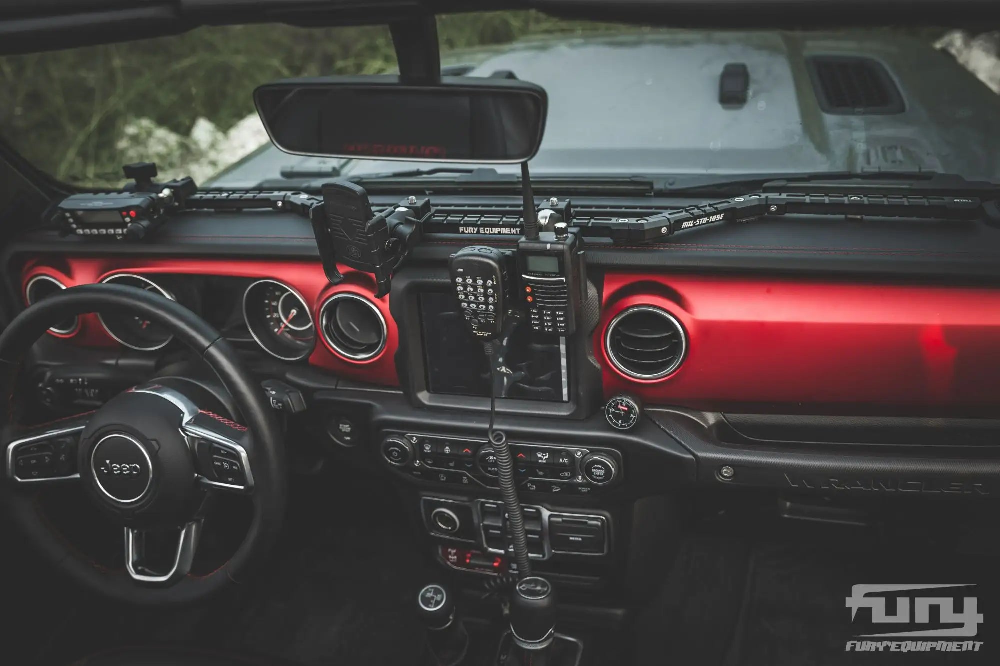 CENTRAL CONTROL GUIDE RAIL For JEEP WRANGLER