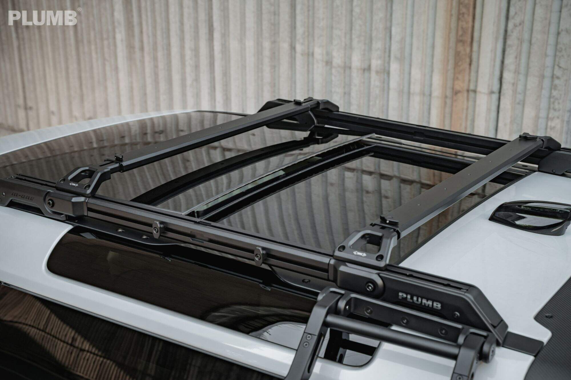 Plumb Aluminum Adjustable  roof rack For Land Rover Defender 90