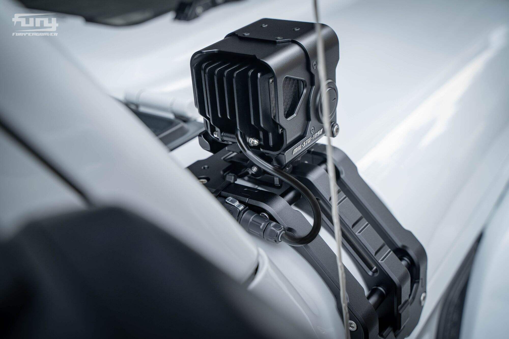 Fury Gravity A-pillar bracket handle integrated lighting system For JEEP WRANGLER
