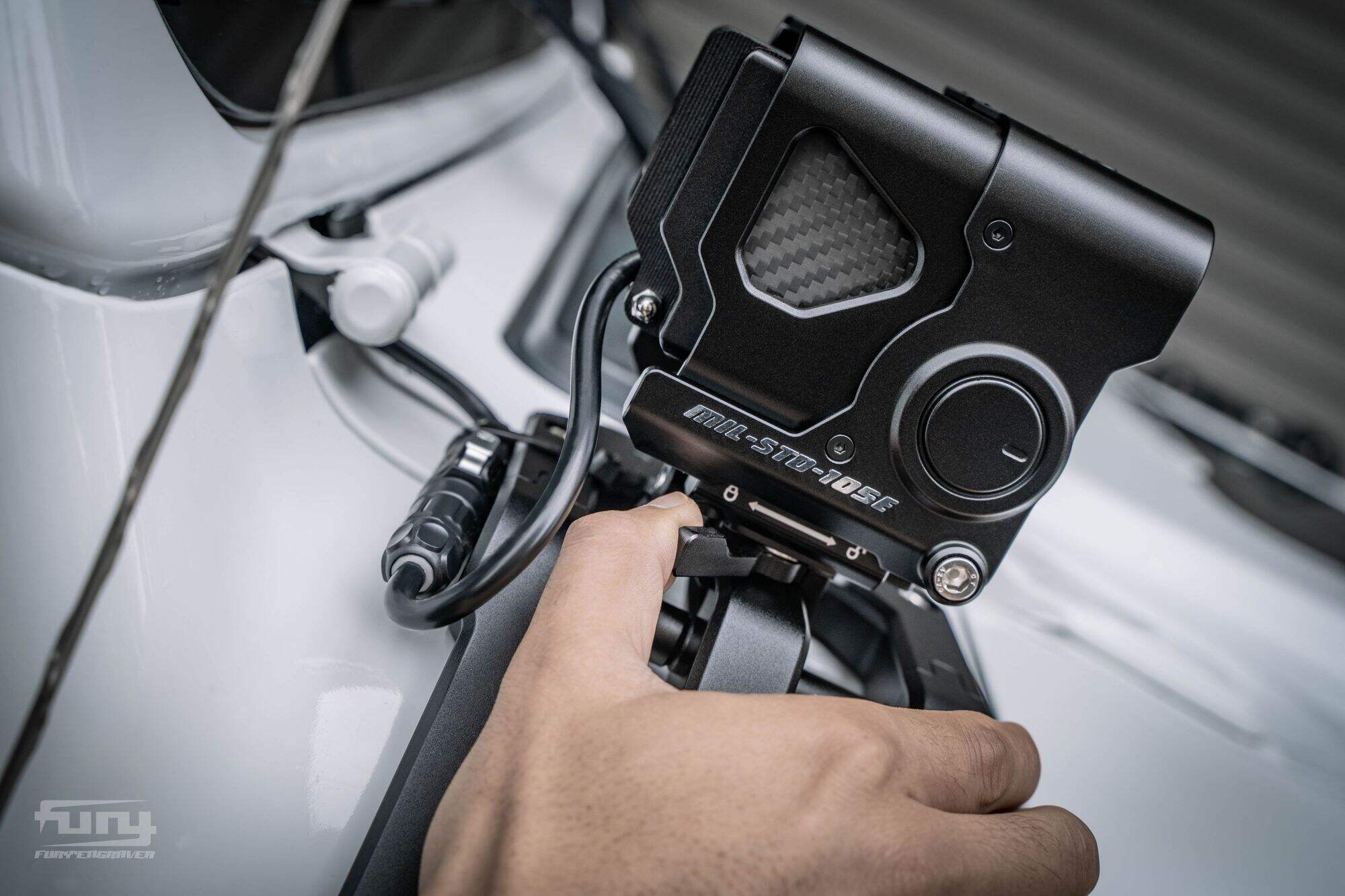 Fury Gravity A-pillar bracket handle integrated lighting system For JEEP WRANGLER