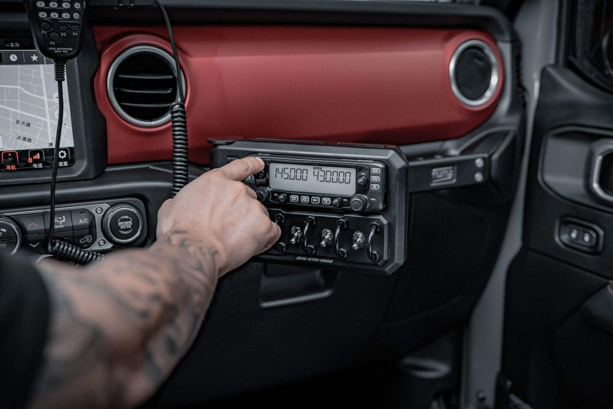 Fury CONTROL PANEL KIT WITH TABLET SUPPORT For Jeep Wrangler