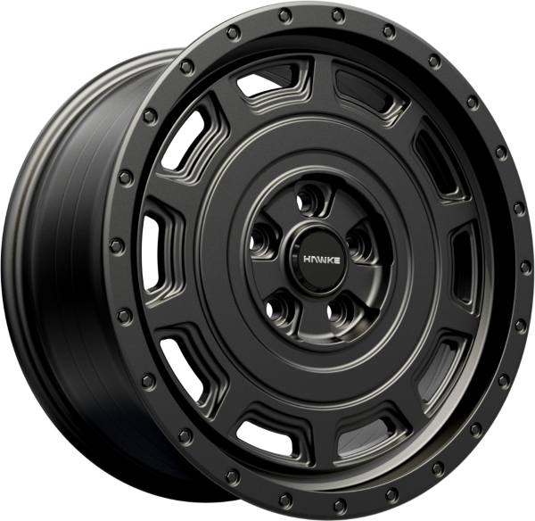 18 inch Hawke Hydra matt black alloy wheel for Land Rover Defender L663