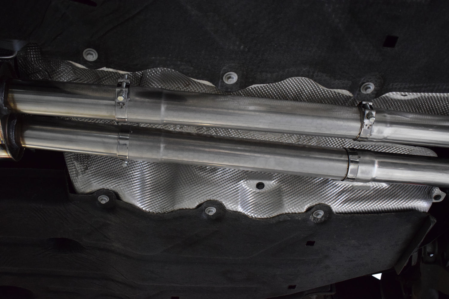 QuickSilver Defender exhaust fitted vehicle