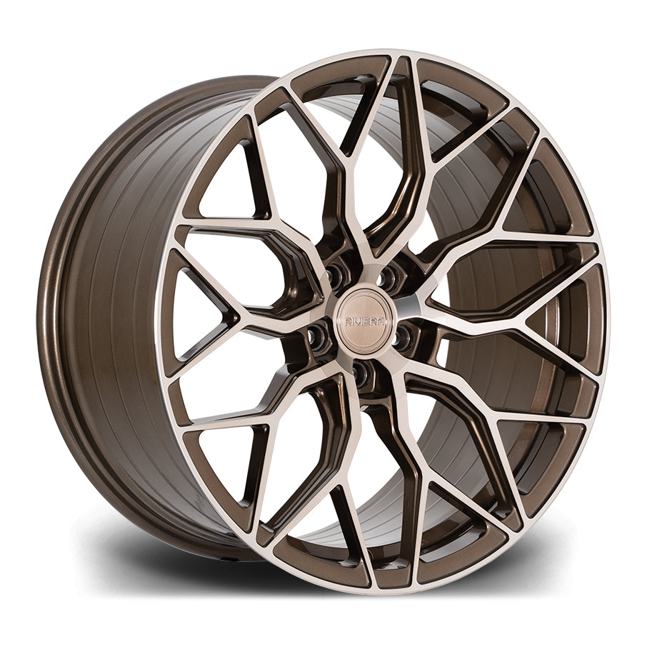 RIVIERA RF108 22X10.5 5X112 25 73.1 BRONZE DOUBLE DARK TINT