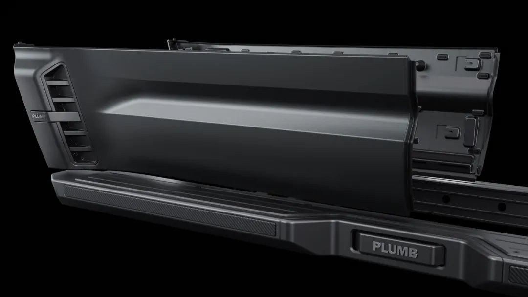 PLUMB M-One side bar installed on Defender 110