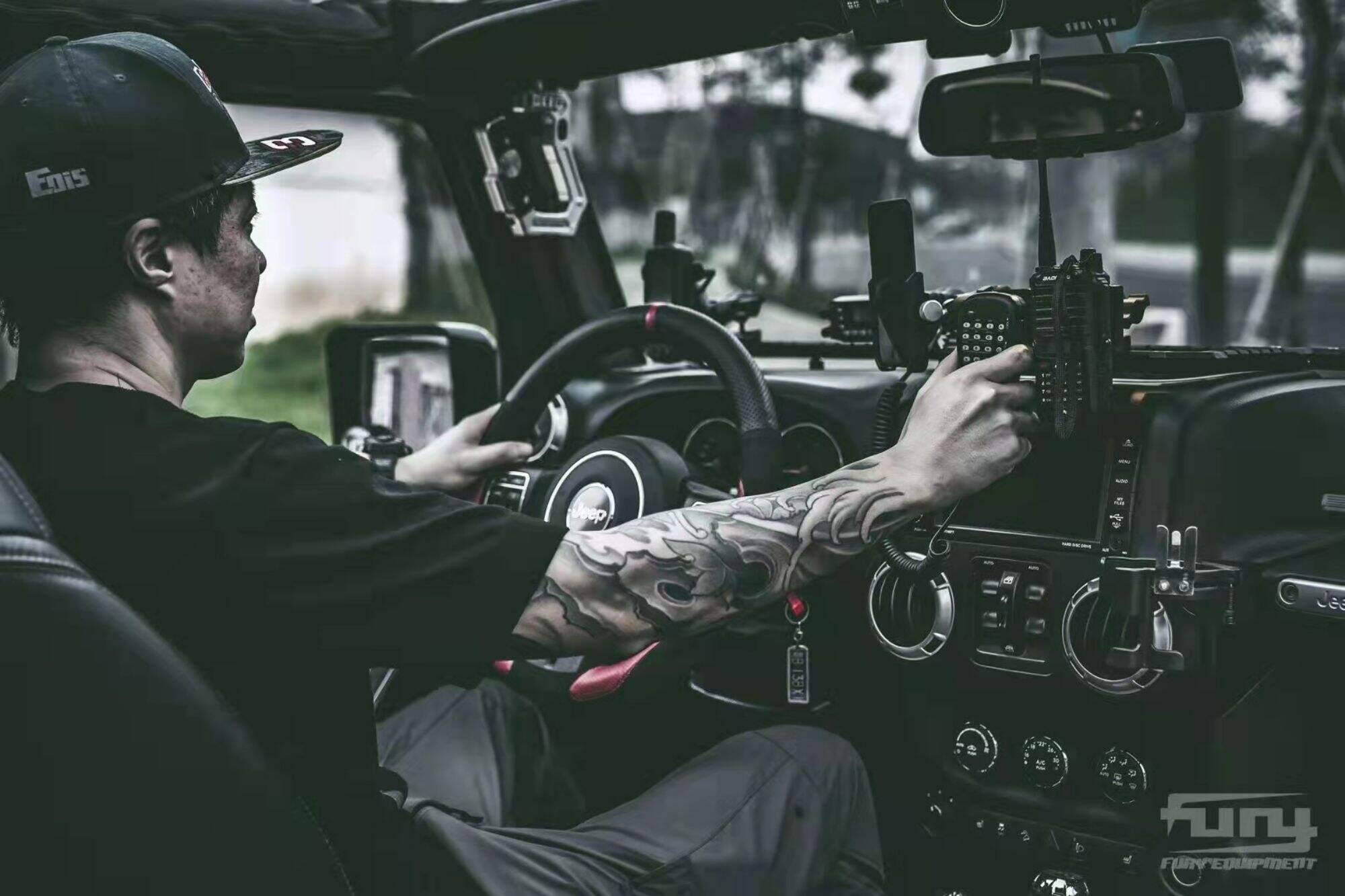 Fury Gravity RADIO ANTENNA BASE COVER For Jeep wrangler