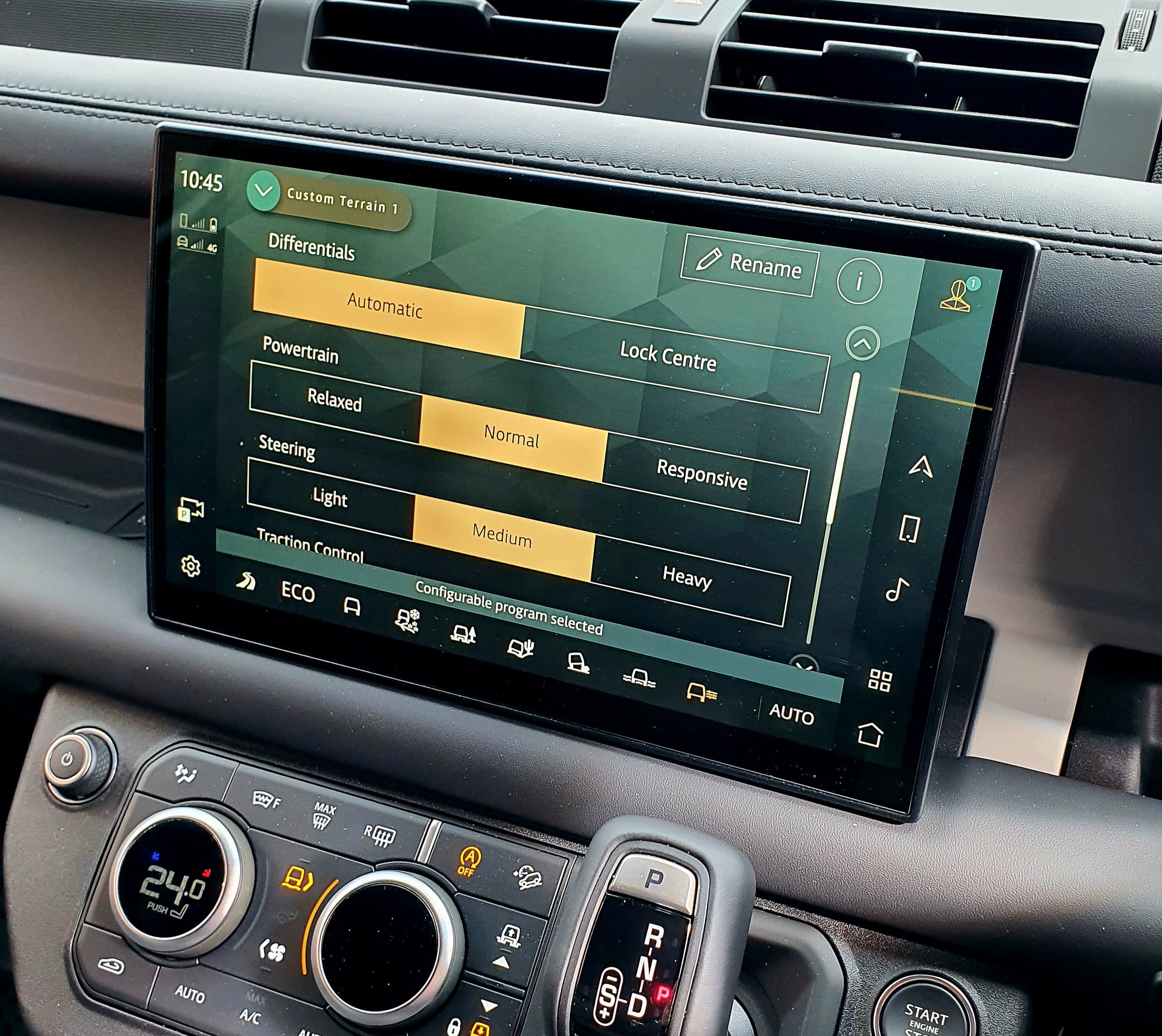 Defender Advanced Tow Assist activation