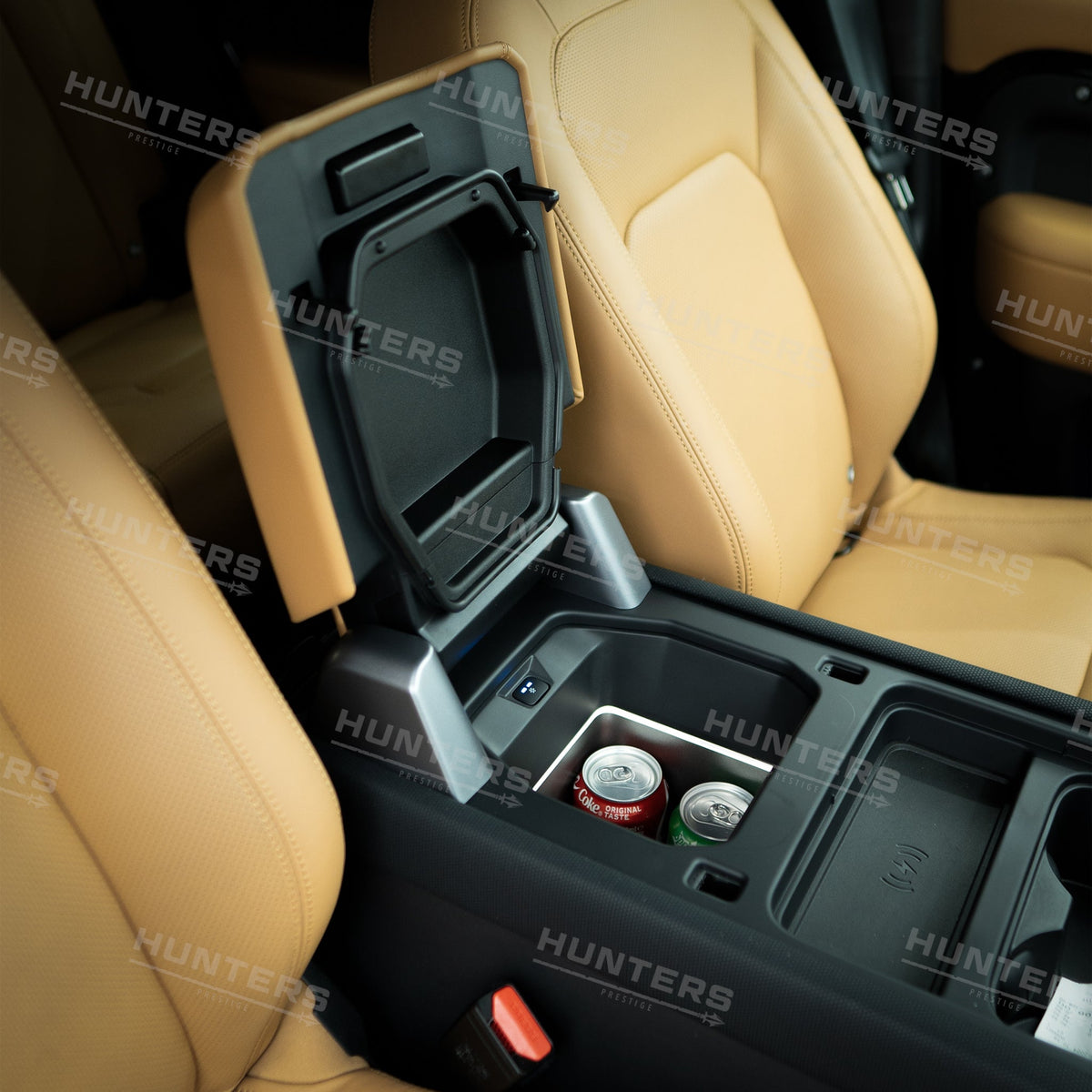 Genuine centre-console fridge shown fitted in a Defender L663