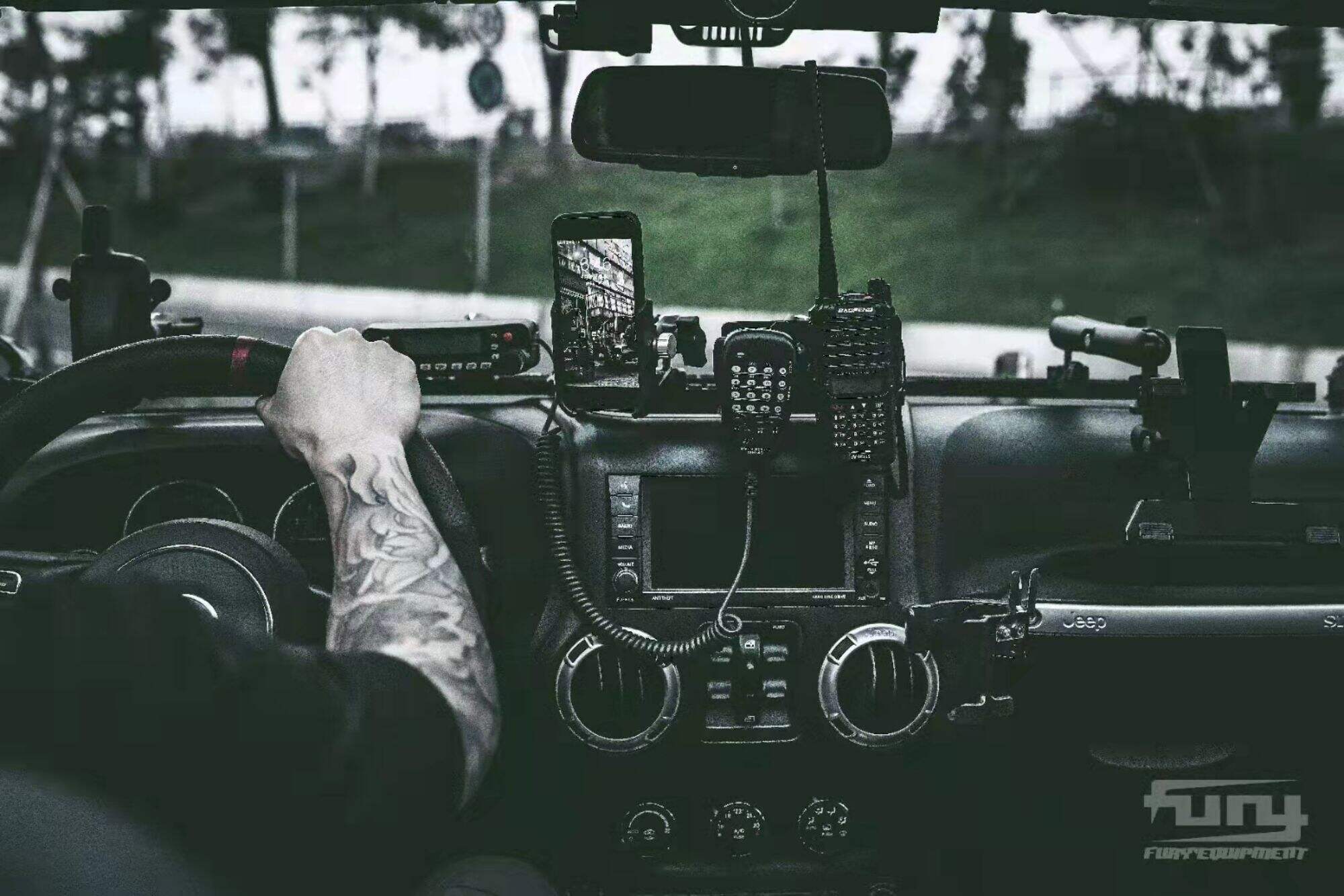 Fury Gravity RADIO ANTENNA BASE COVER For Jeep wrangler