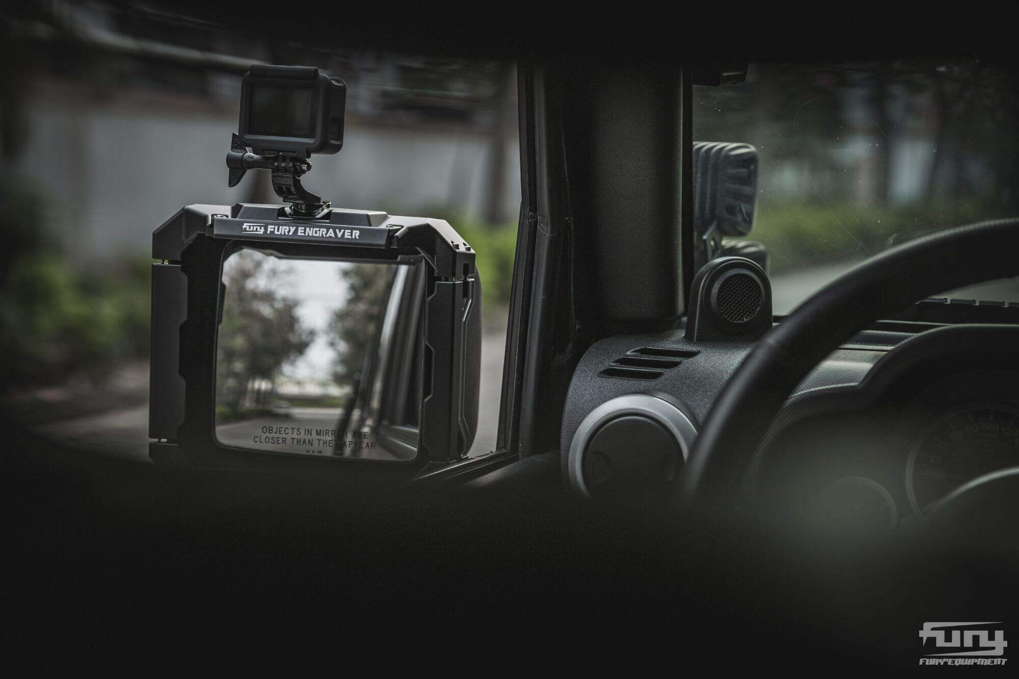 Fury MULTIFUNCTIONAL REARVIEW MIRROR RAIN SHIEL For Jeep wrangler